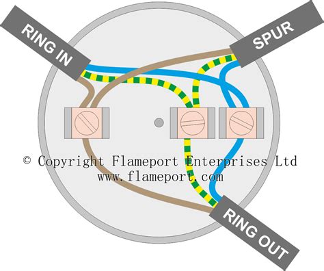 wire junction box with spur|spur box for ring.